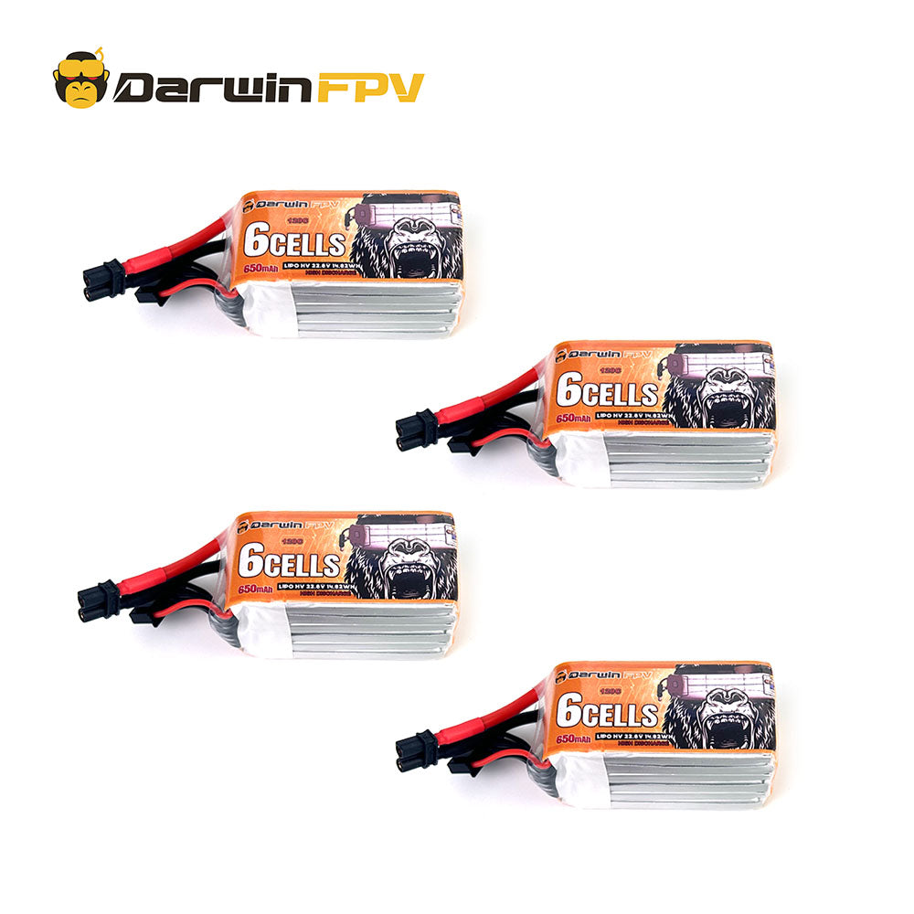 DarwinFPV 6S 650mAh 120C 22.8v LiPo Battery