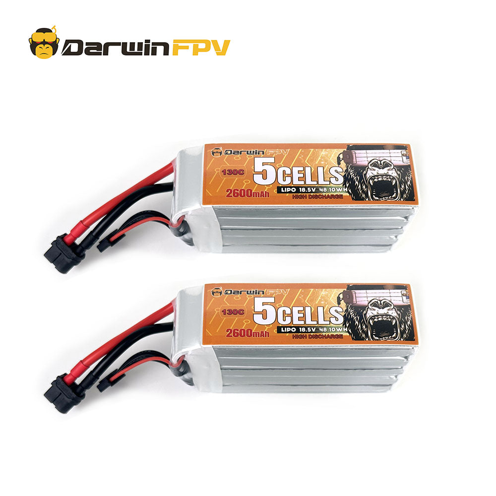 DarwinFPV 5S 2600mAh 130C 锂聚合物FPV电池