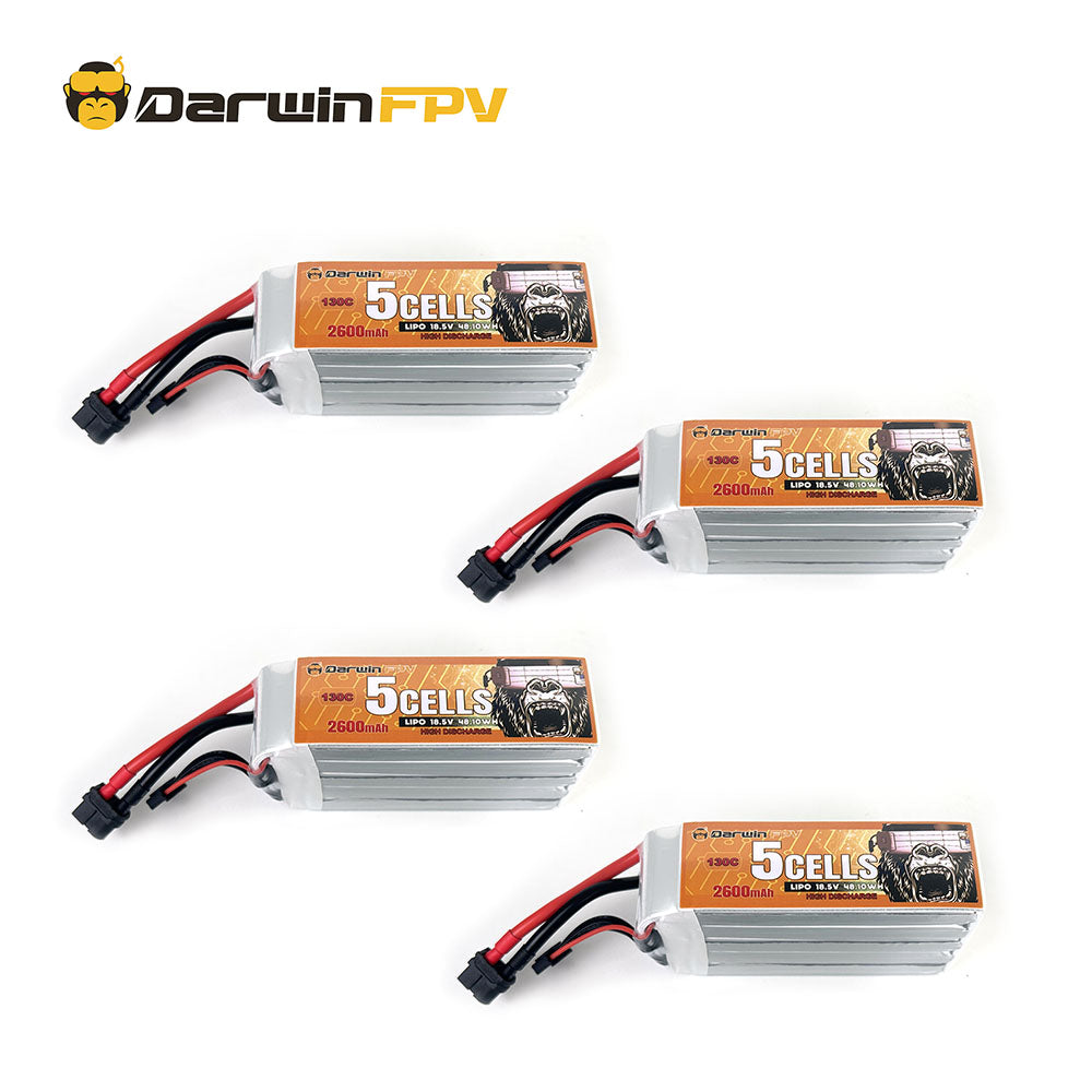 DarwinFPV 5S 2600mAh 130C 锂聚合物FPV电池