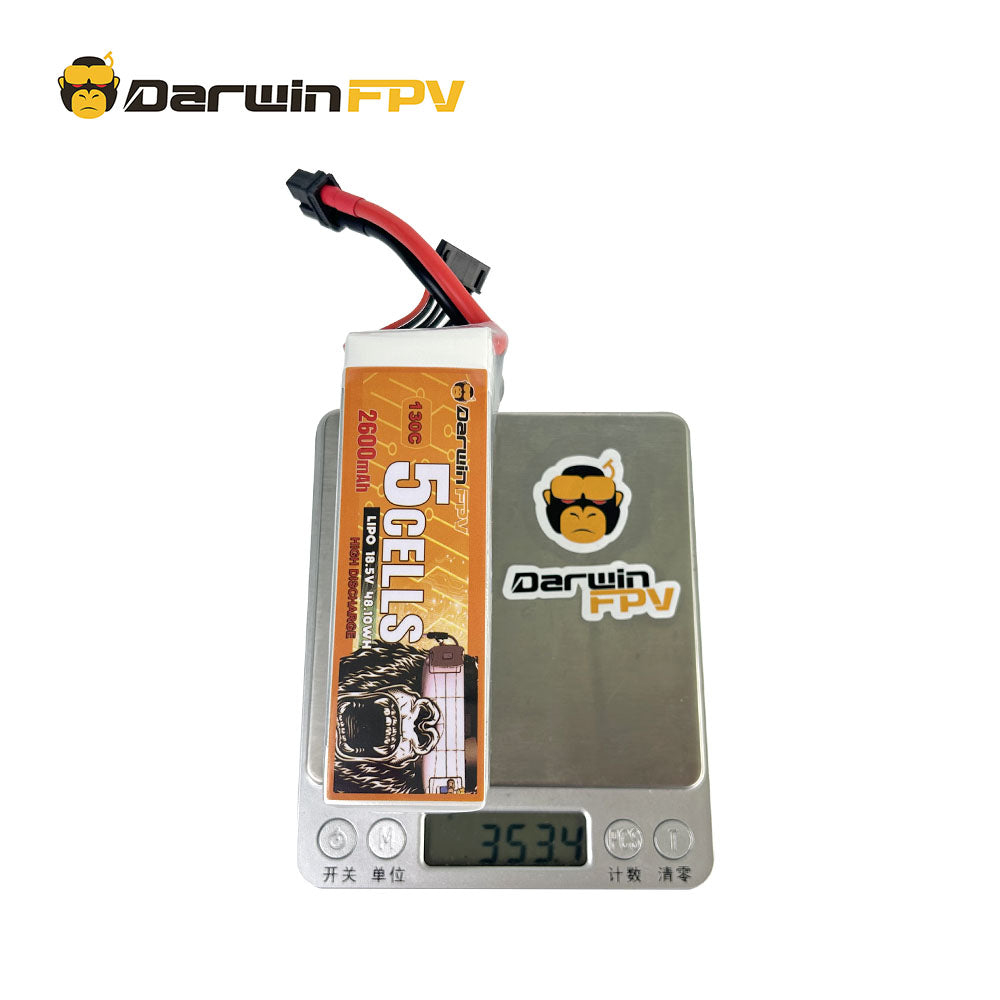 DarwinFPV 5S 2600mAh 130C 锂聚合物FPV电池