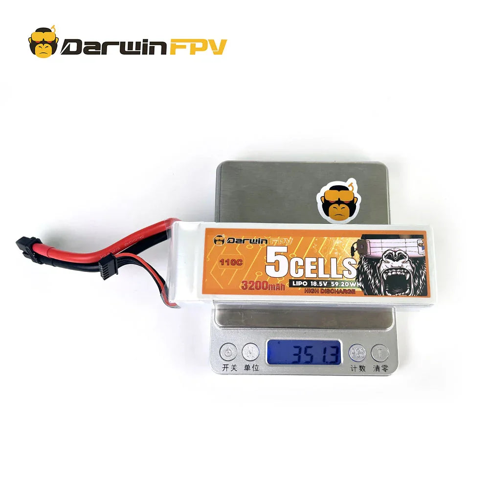 DarwinFPV 5S 3200mAh 18.5V 110C LiPo Battery