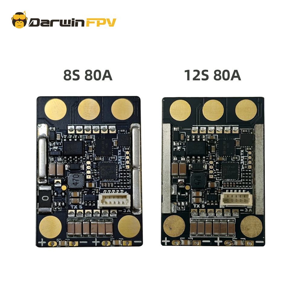 DarwinFPV 'Cement' Ultra-Durable BLHeli_32 AM32 12S 8S 80A Waterproof ESC