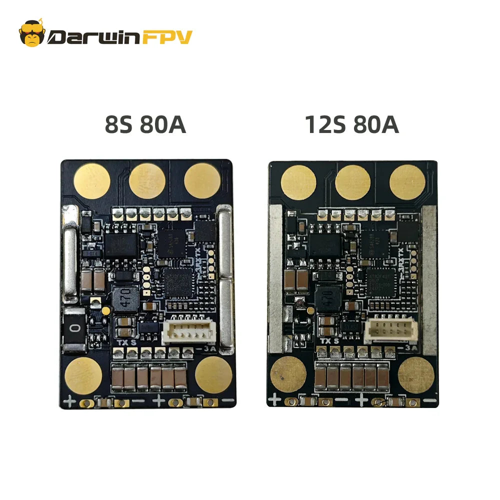 DarwinFPV 'Cement' Ultra-Durable BLHeli_32 AM32 12S 8S 80A Waterproof ESC