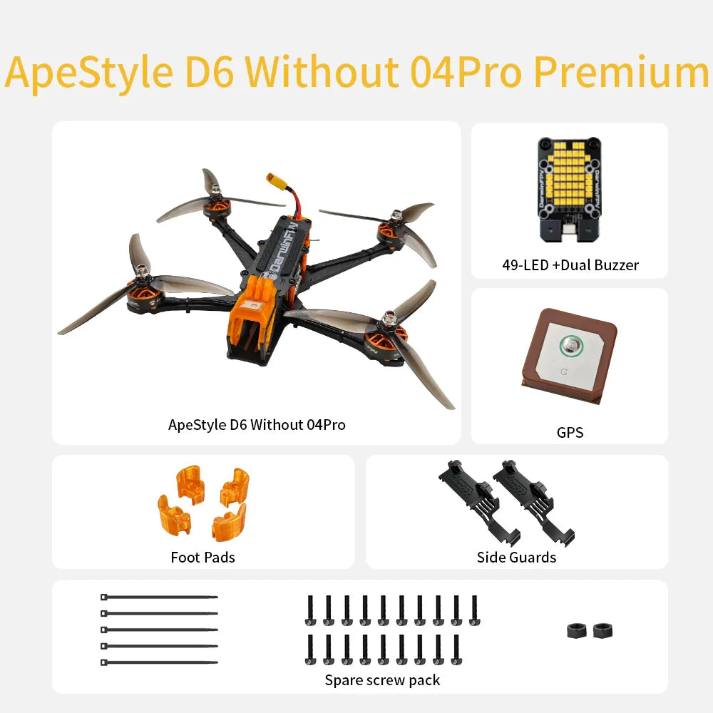 DarwinFPV ApeStyle D6 FPV Drone