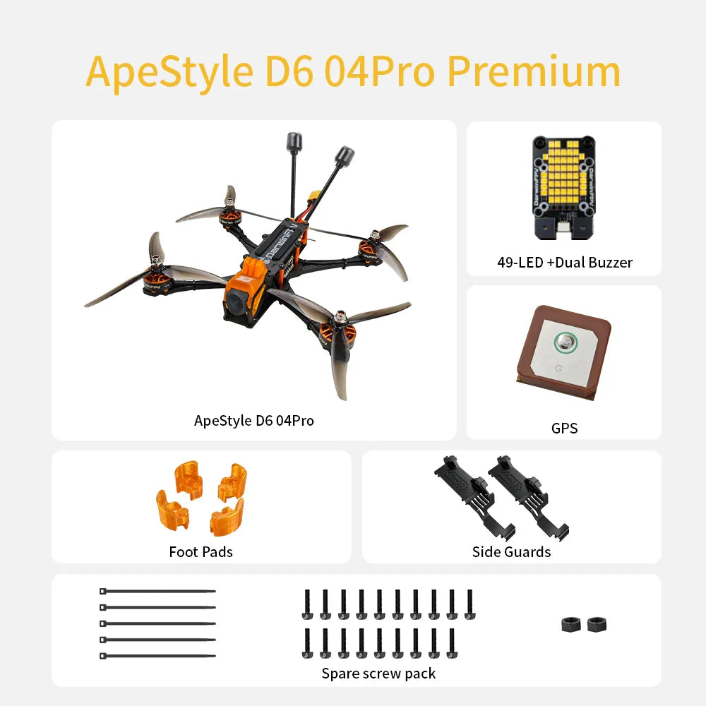 DarwinFPV ApeStyle D6 FPV Drone