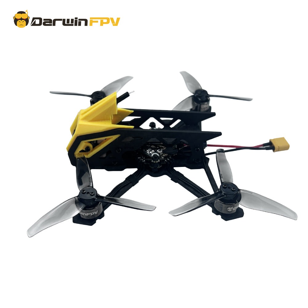 DarwinFPV BabyApe Ⅲ 3 inch FPV drone, side view highlighting compact build and premium internal components, ideal for FPV enthusiasts seeking durability and consistent performance.