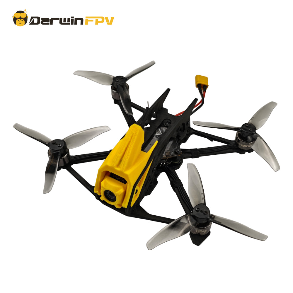 DarwinFPV BabyApe Ⅲ 3 inch freestyle FPV drone, angled front view showcasing dynamic design and camera setup, perfect for executing thrilling stunts and competitive FPV racing.