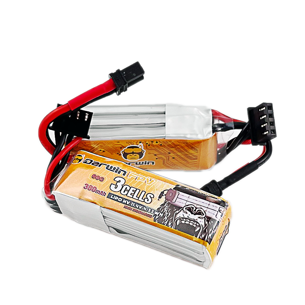 DarwinFPV 380mAh 3S 11.4V 60C fpv 无人机电池