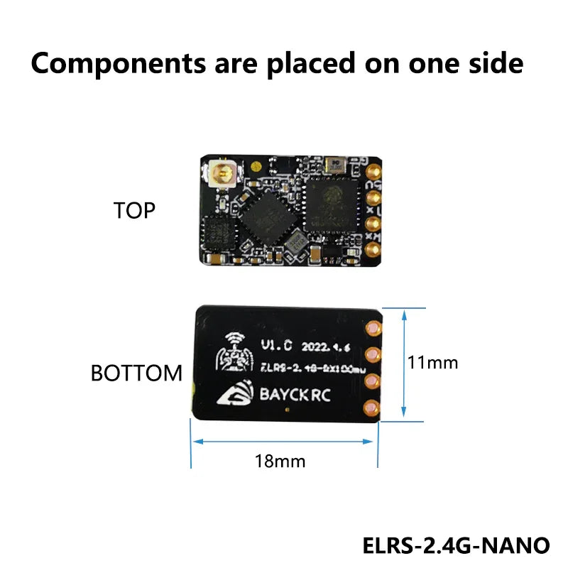 DarwinFPV 2.4G ELRS 纳米接收器