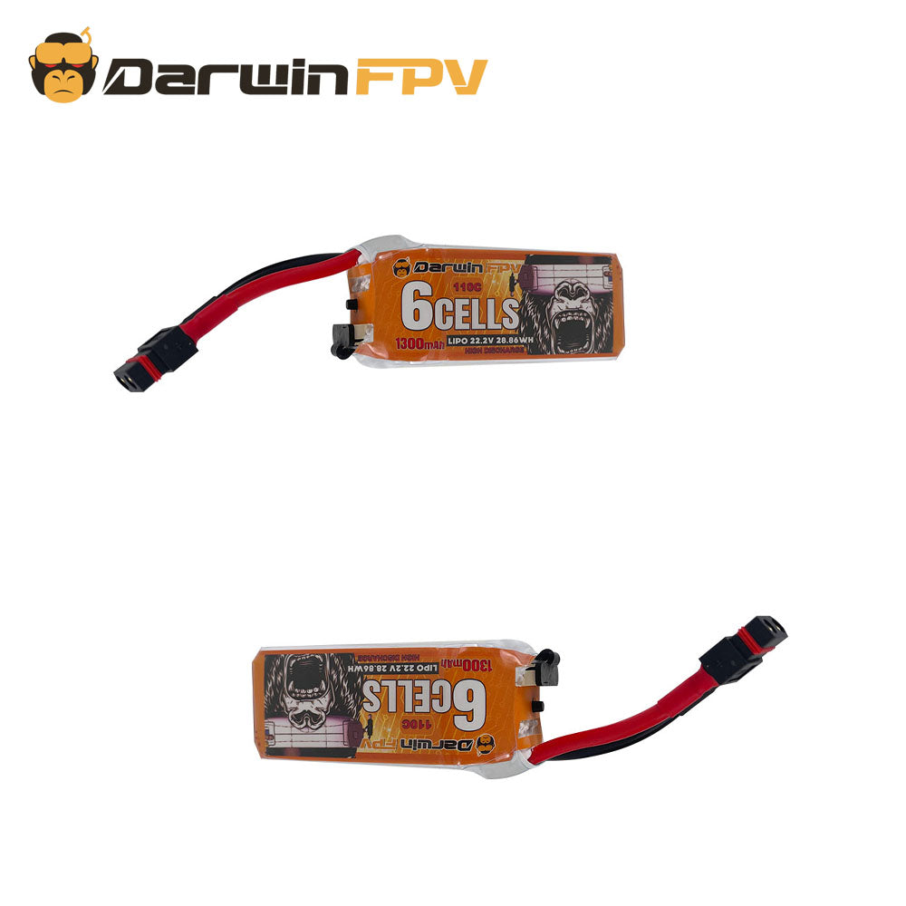 DarwinFPV 6S 1300mAh Waterproof Lipo Battery