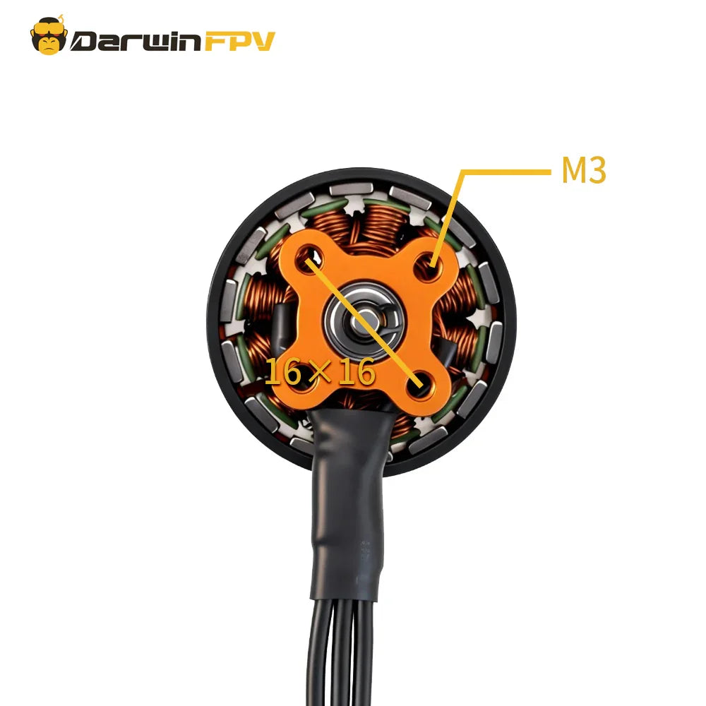 Darwin 129 2507 1800KV 3-6S Brushless Motor -DarwinFPV