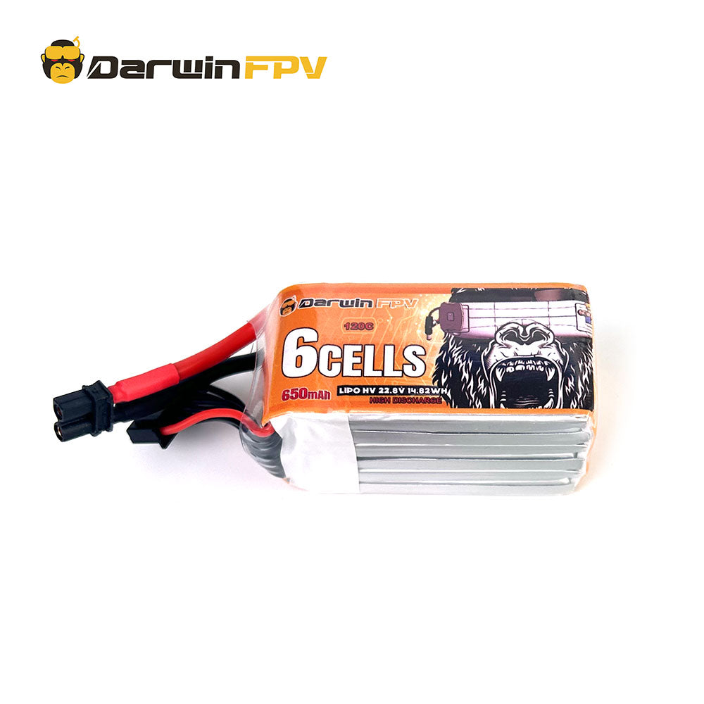 DarwinFPV 6S 650mAh 120C 22.8v LiPo Battery