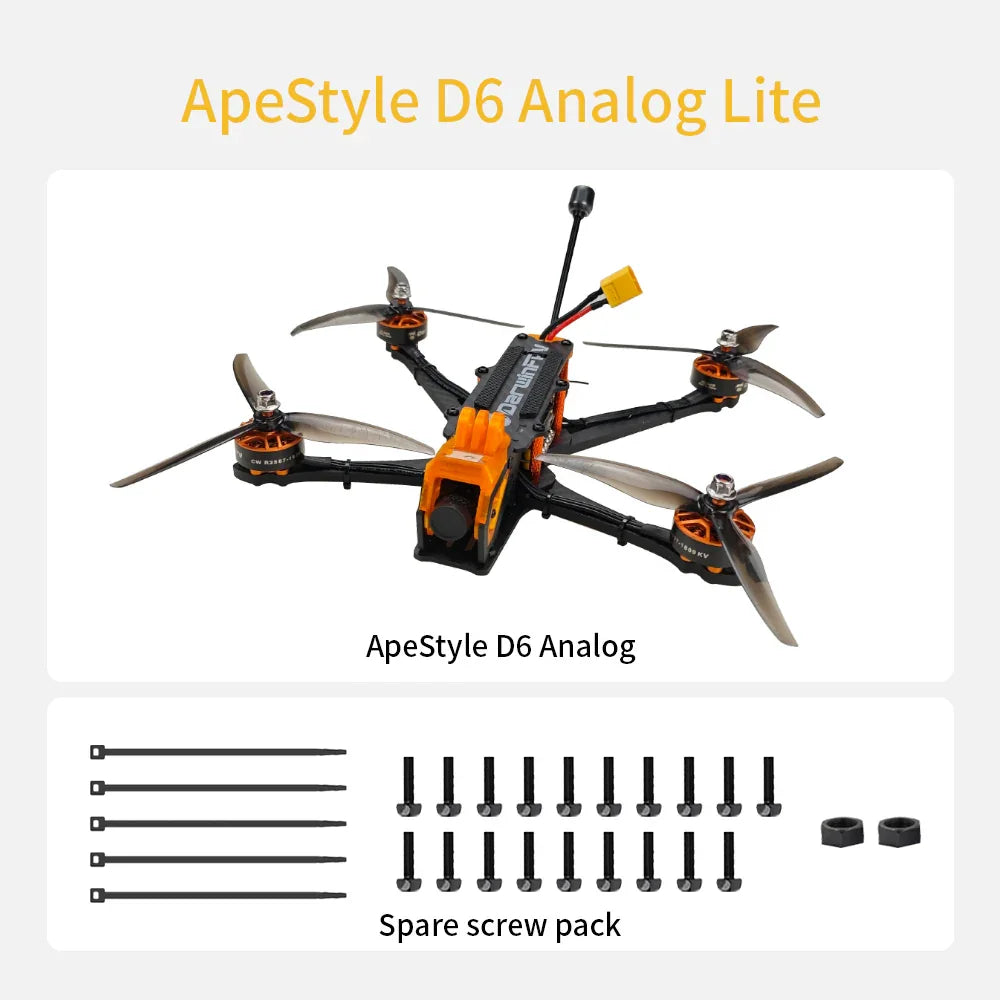 DarwinFPV ApeStyle D6 FPV Drone