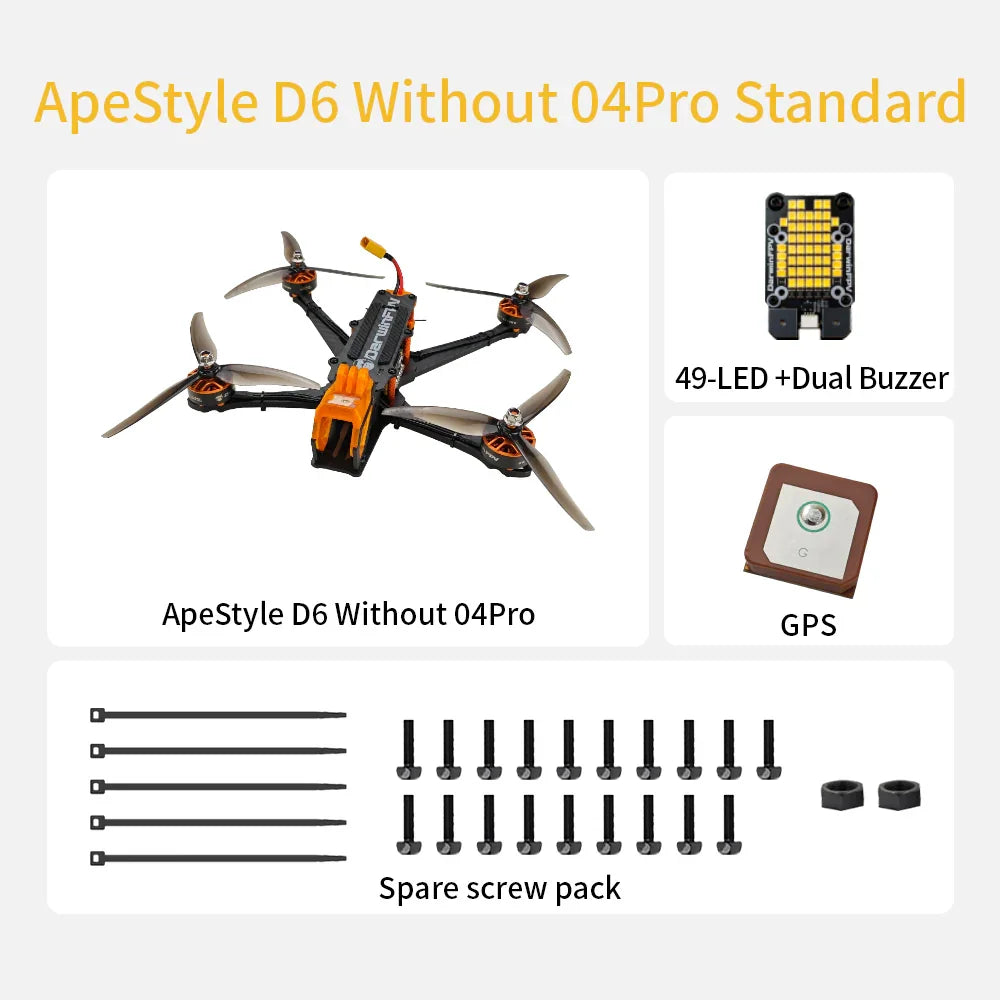 DarwinFPV ApeStyle D6 FPV Drone
