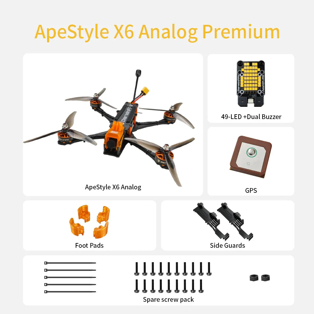 DarwinFPV ApeStyle X6 FPV Drone