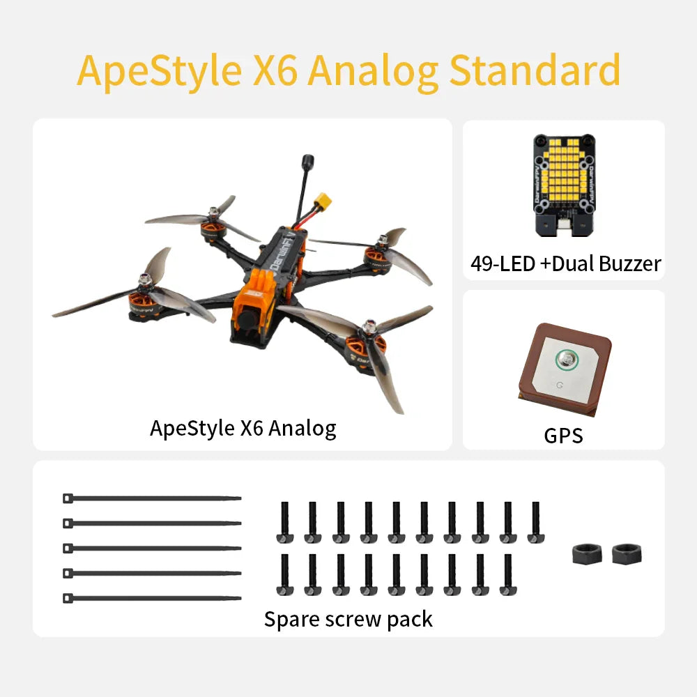 DarwinFPV ApeStyle X6 FPV Drone