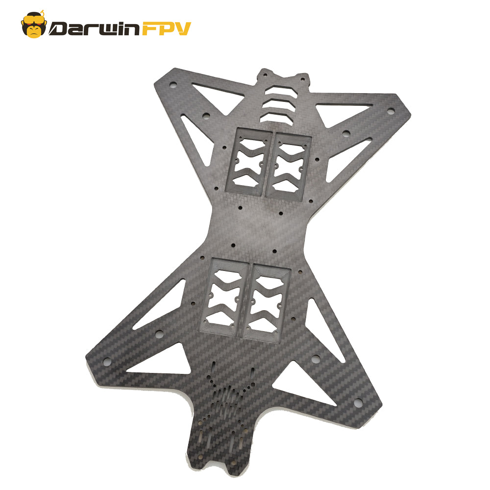 DarwinFPV Lightweight Carbon Fiber Main Plate for 15-inch FPV Drone Frame – Durable Frame Core Component