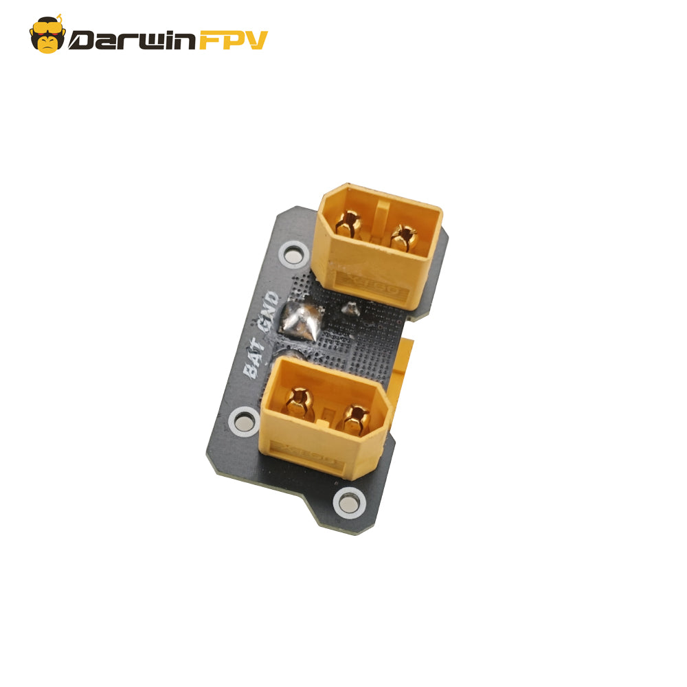 DarwinFPV Dual XT60 Battery Connector Plate for 15-inch FPV Drone Frame – Reliable Power Connection Accessory