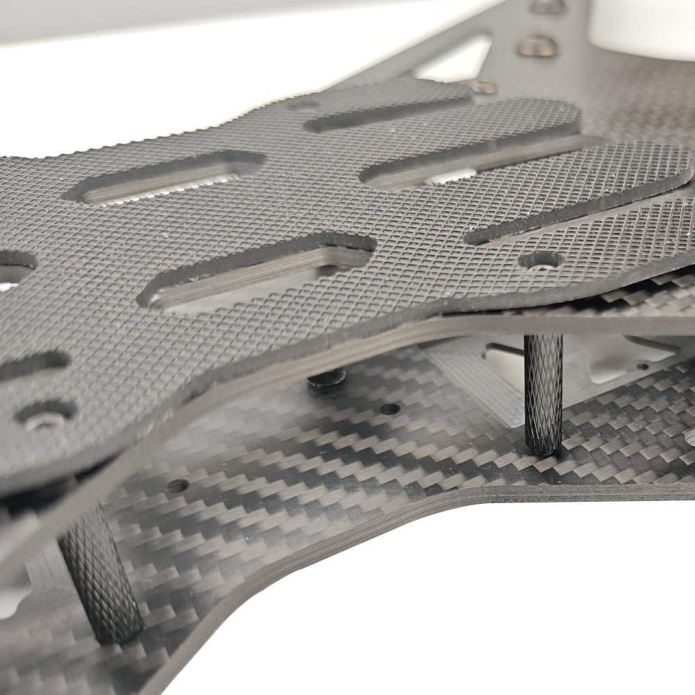 Vibration Dampening Pads on DarwinFPV 15-inch FPV Drone Frame – Reduces Flight Vibration