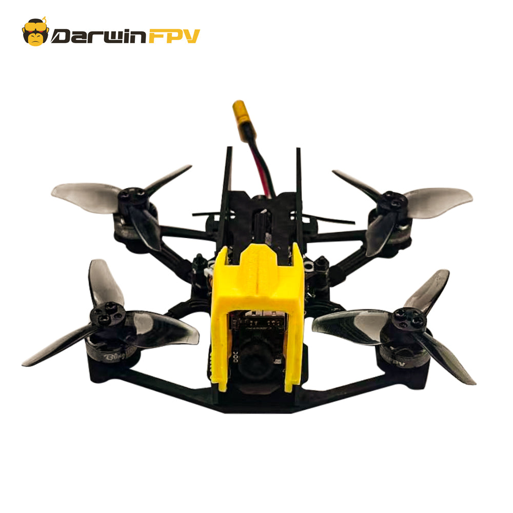 DarwinFPV BabyApe Ⅲ Minni 2 inch freestyle FPV drone, front view displaying camera and propellers, built for dynamic first-person view flying and freestyle stunts.