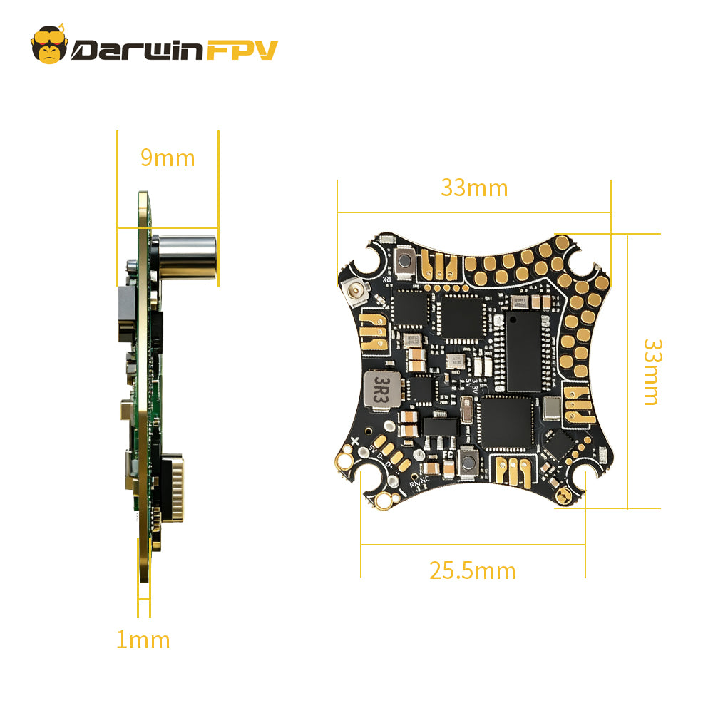 DarwinFPV 4.9g Ultra-Light 15A 3-in-1 AIO