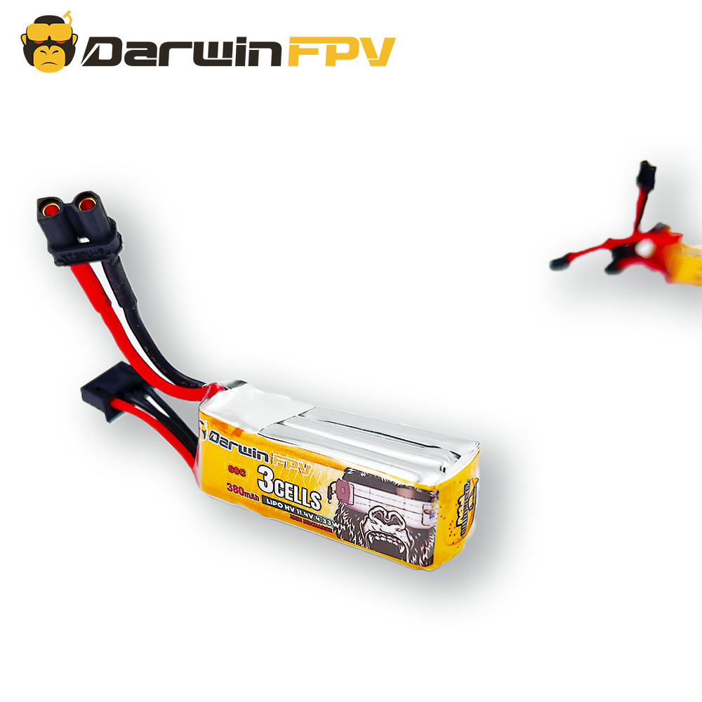 DarwinFPV 380mAh 3S 11.4V 60C fpv 无人机电池