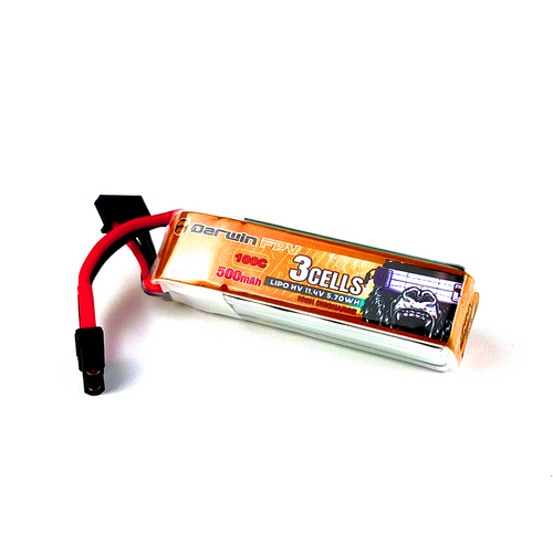 DarwinFPV 3S 500mAh 11.4V 100C Battery DarwinFPV