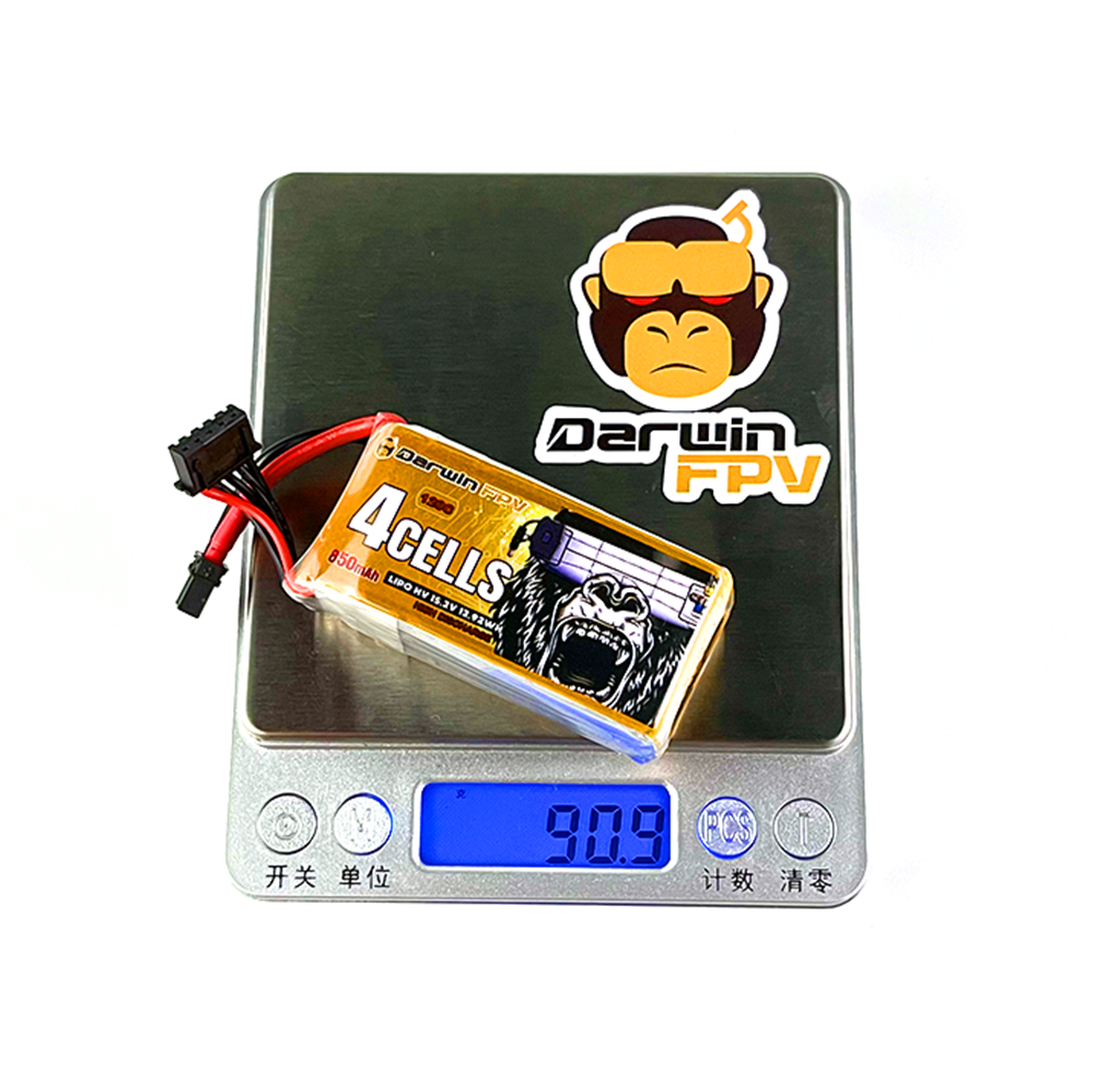 DarwinFPV 4S 850mAh 15.2V Lipo FPV 无人机电池