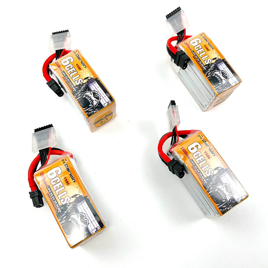 DarwinFPV 6S 1300mAh Lipo Battery DarwinFPV
