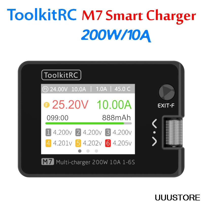 ToolkitRC M7 200W 10A 直流充电器